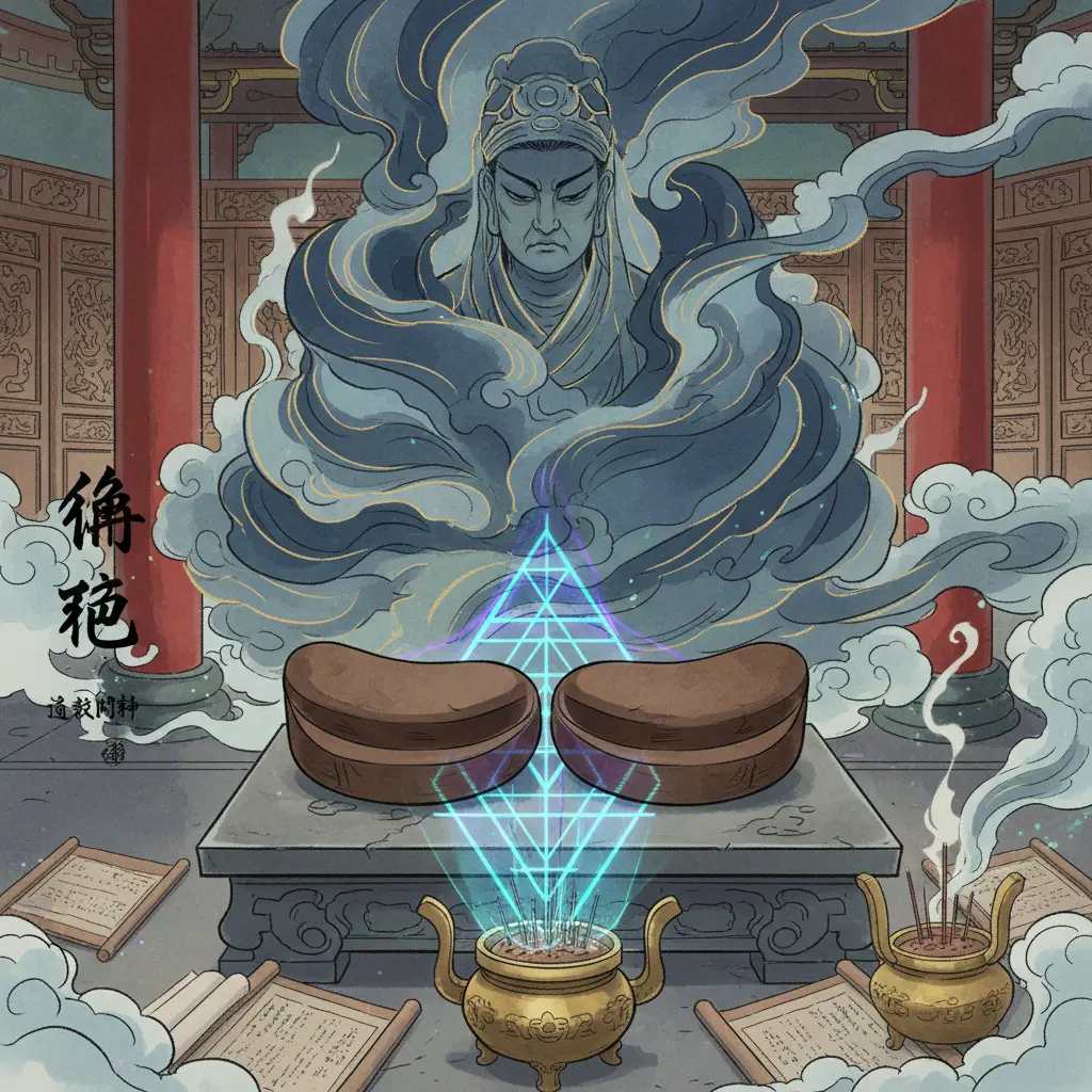 道教問神 - 陰筊
